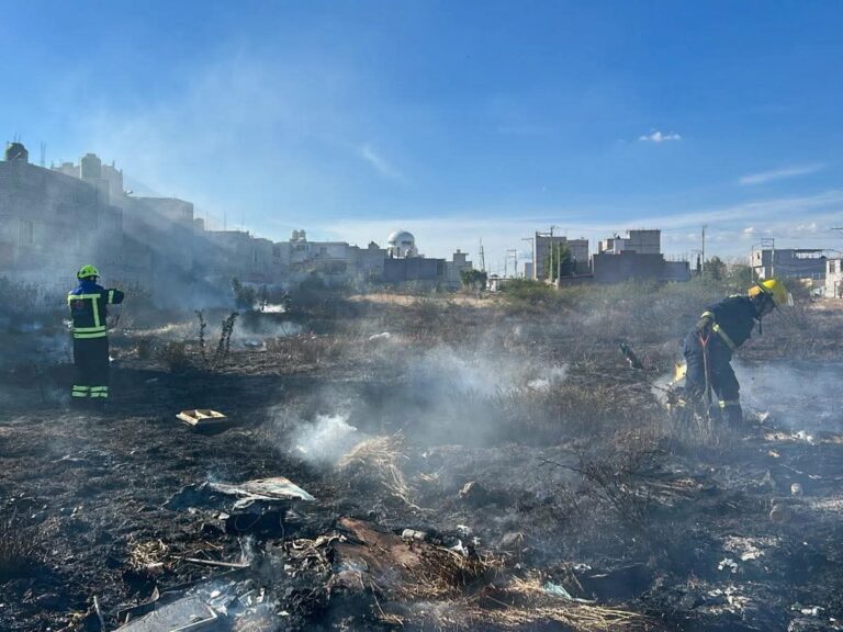 Quema urbana en la colonia Francisco Villa