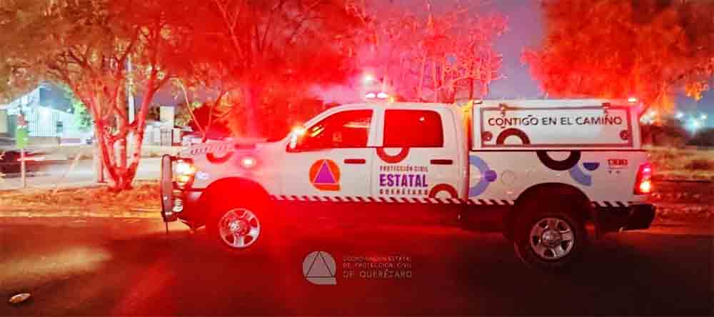 Incendio camellón qro