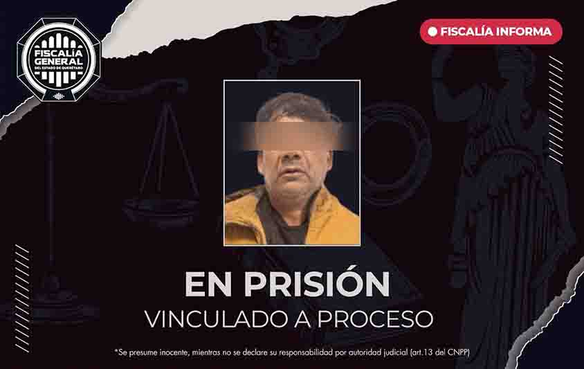 Francisco Javier “N” en prisión por feminicidio en San Juan del Río