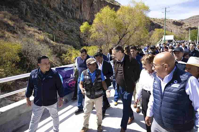 Con una inversión de 26.5 mdp entregan nuevo puente vehicular en Nogales, Tolimán