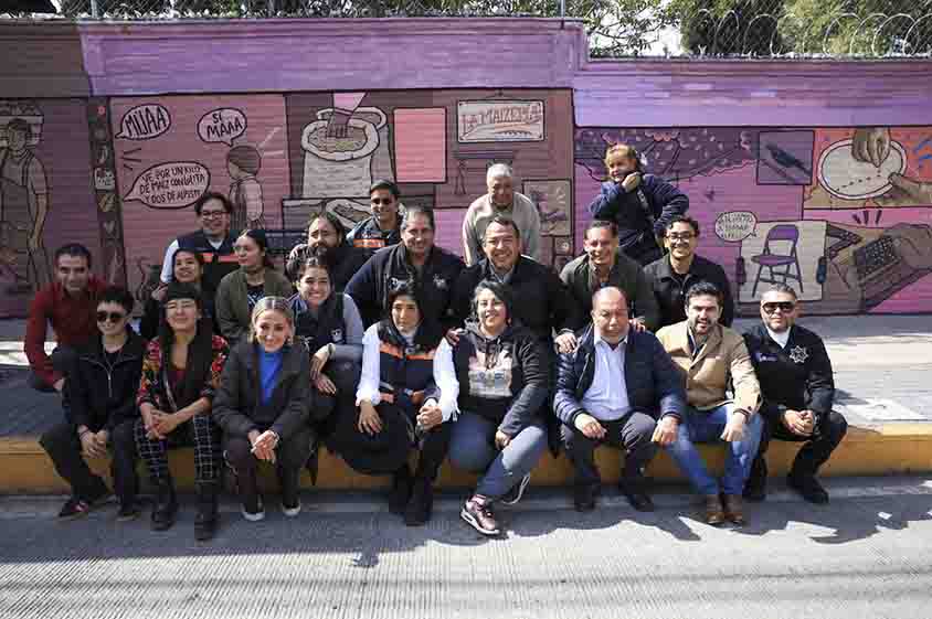 Roberto Cabrera entrega rehabilitación de la calle 5 de Mayo