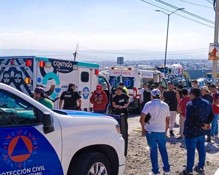 Accidente vehicular en San José El Alto deja varios lesionados