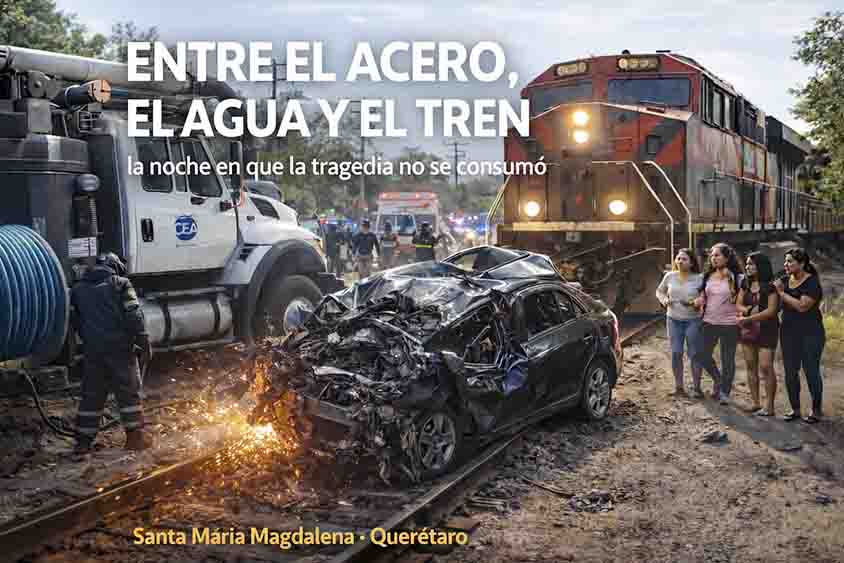 Entre el acero y el tren: la tragedia que no ocurrió