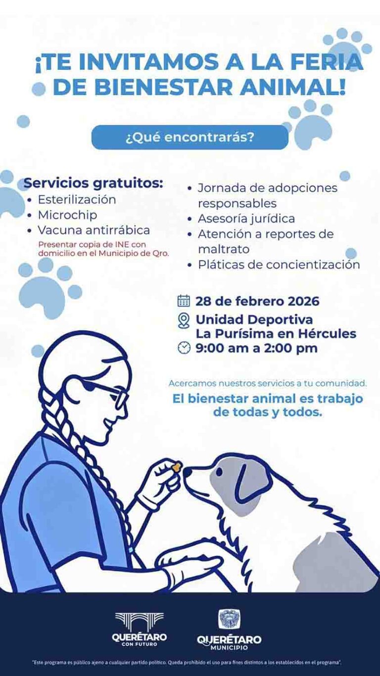 Querétaro lleva Feria de Bienestar Animal a Cayetano Rubio