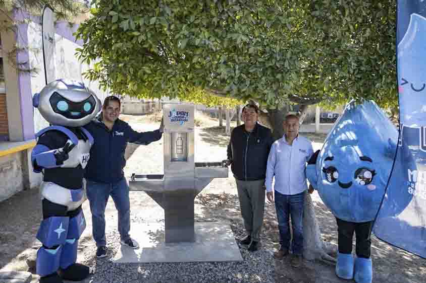 JAPAM instala bebedero en secundaria de Buenavista