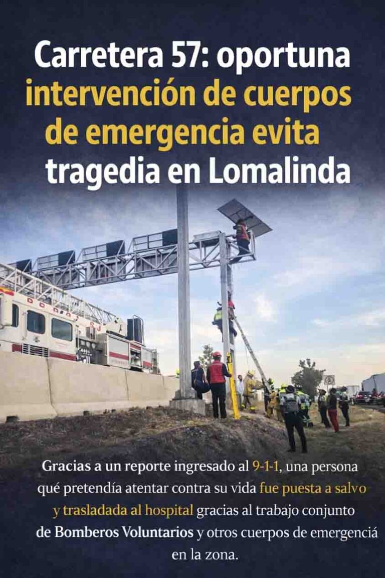 Intervención oportuna evita tragedia en la 57