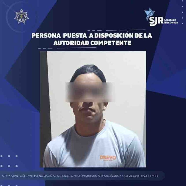 Detenido por resistencia a la autoridad en San Juan Bosco