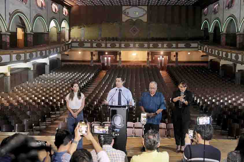 Anuncia Felifer Macías rescate del Teatro Hércules