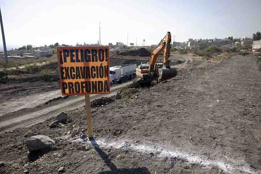 Supervisa Mauricio Kuri obras de control pluvial