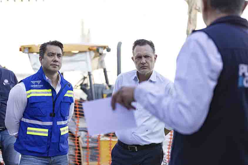 Supervisa Mauricio Kuri obras de control pluvial