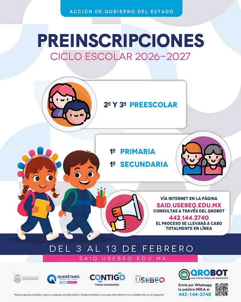 Avanza proceso de preinscripciones con 31 mil 070 estudiantes registrados