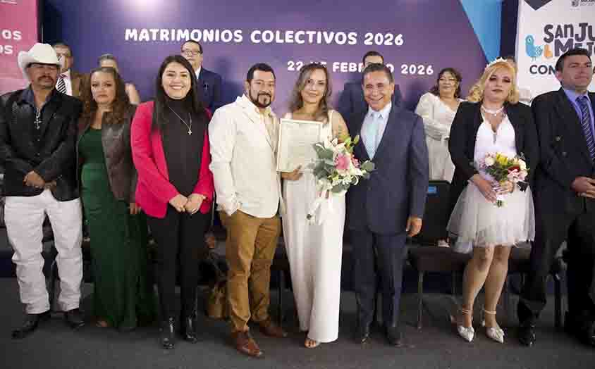 Más de 300 parejas se casan en Matrimonios Colectivos 2026