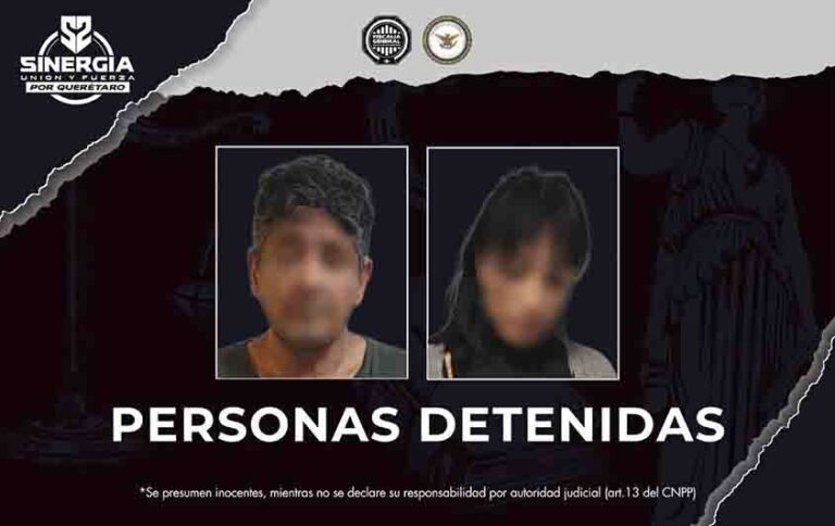 Dos personas detenidas tras persecución en San Juan del Río