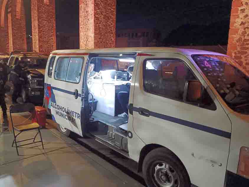 Reporte del operativo de alcoholimetría