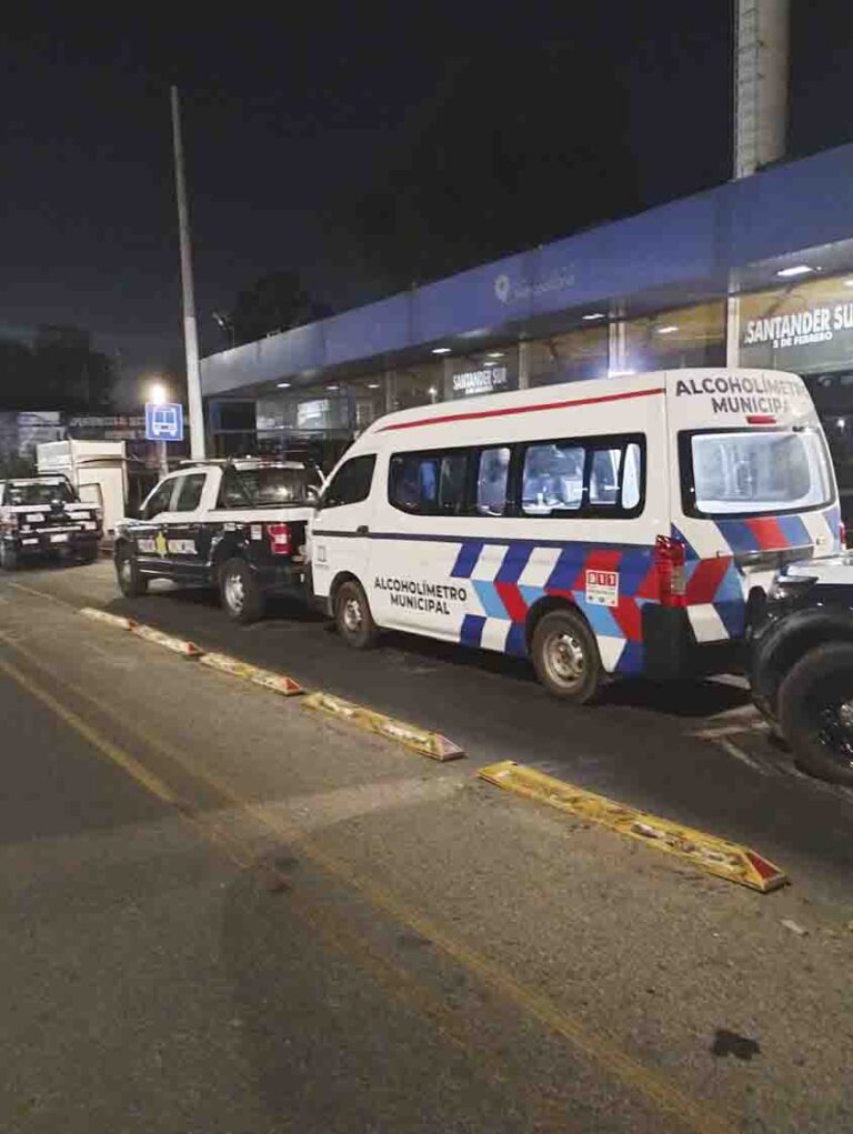 Reporte del operativo de alcoholimetría
