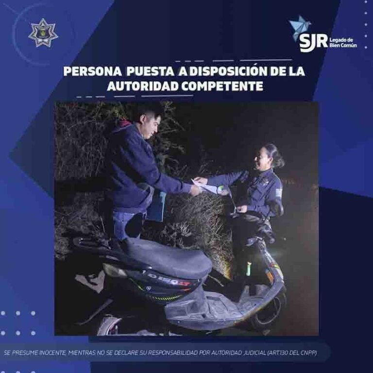 Recuperan y devuelven motocicleta robada