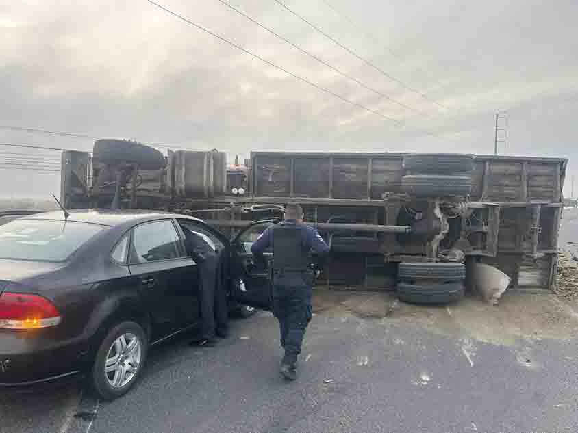 Aparatoso accidente moviliza a cuerpos de emergencia en la carretera estatal 500