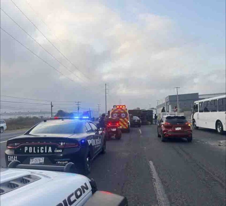 Aparatoso accidente en la carretera estatal 500