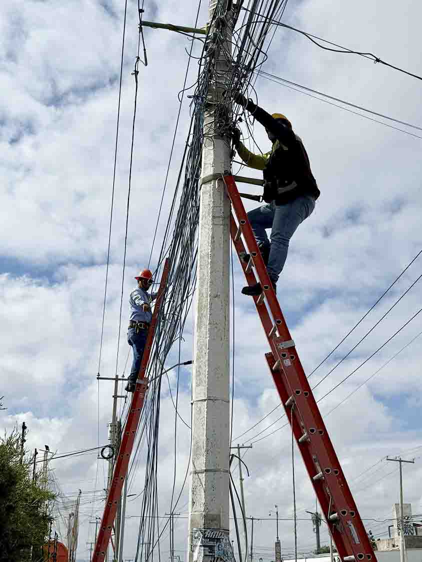 Retirarán cableado en desuso en avenidas de la capital