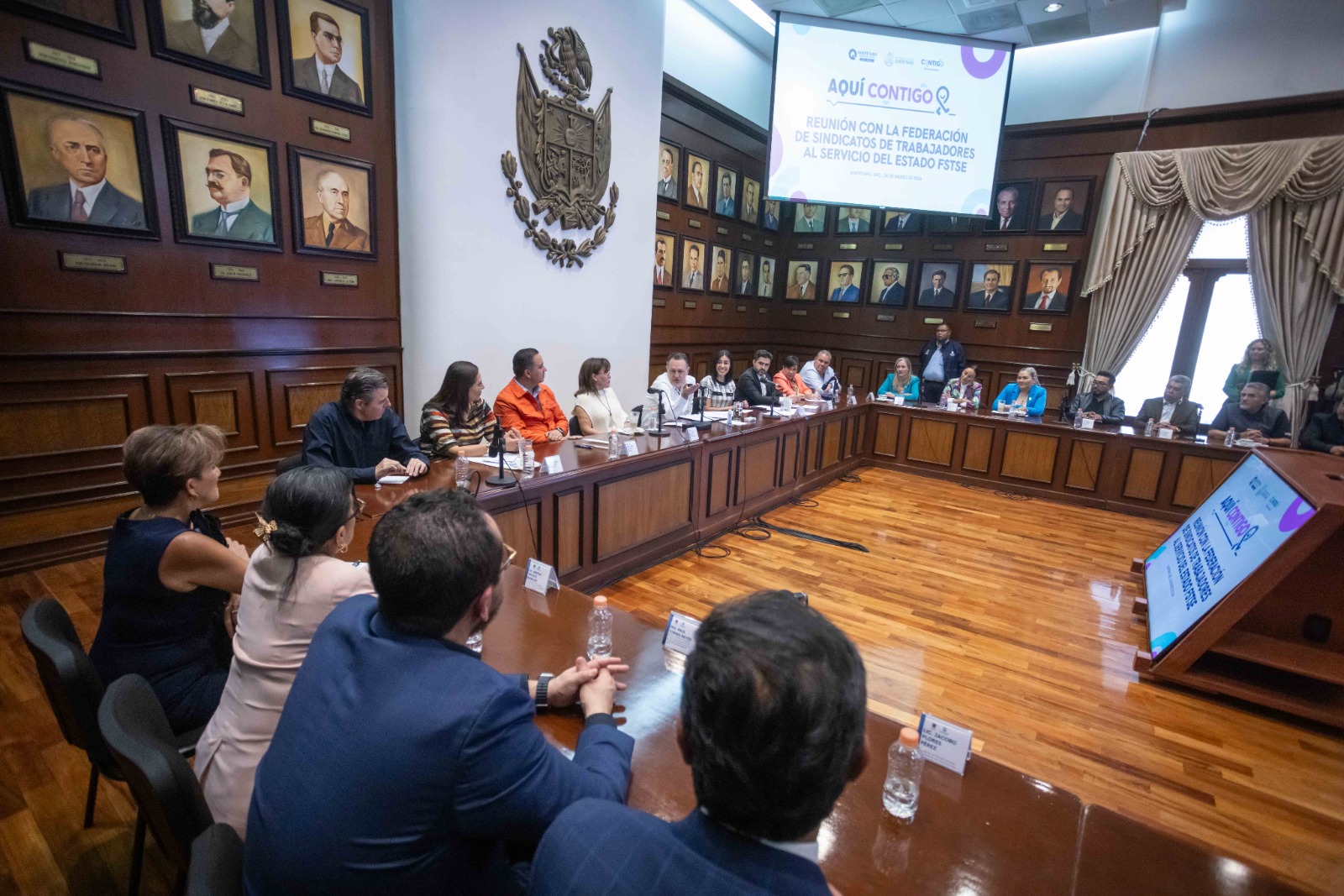 Fortalecen alianza laboral con sindicatos federales