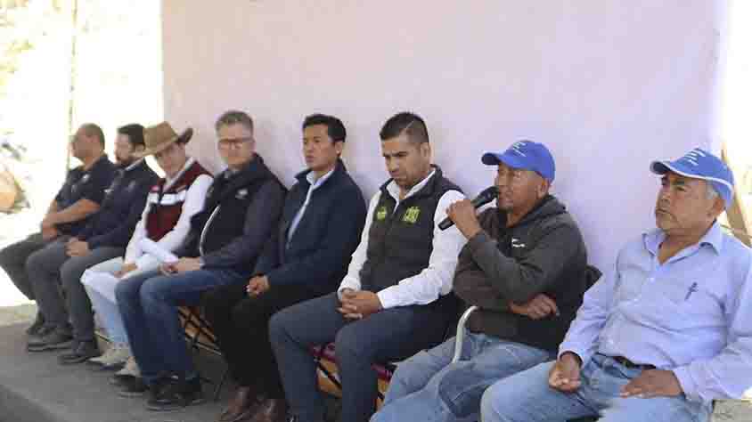 Entregan obra de agua potable en Sabino de San Ambrosio, Tolimán