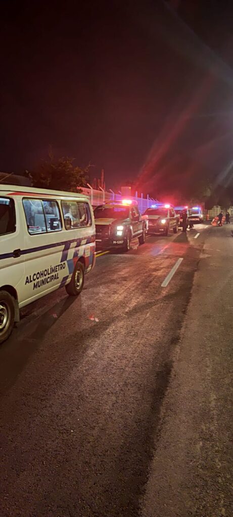 Reporte del operativo de alcoholimetría