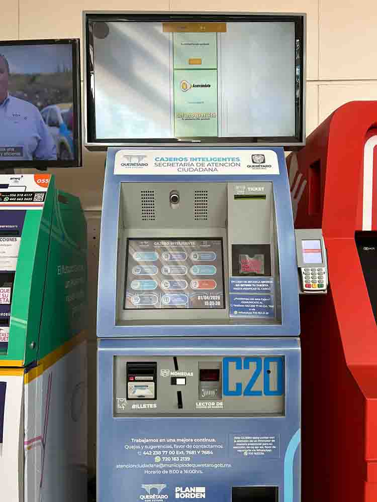 Mejoran atención ciudadana con cajeros inteligentes