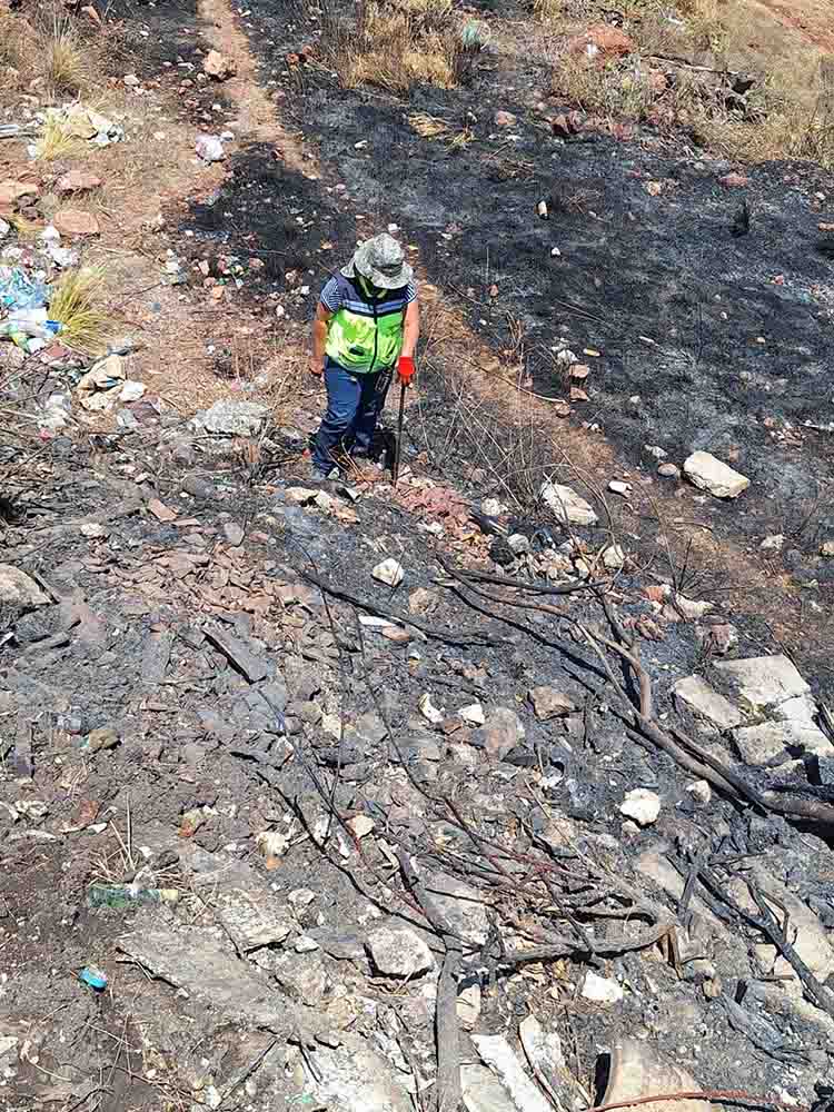 Atiende Municipio de Querétaro incendio en Cerro Colorado