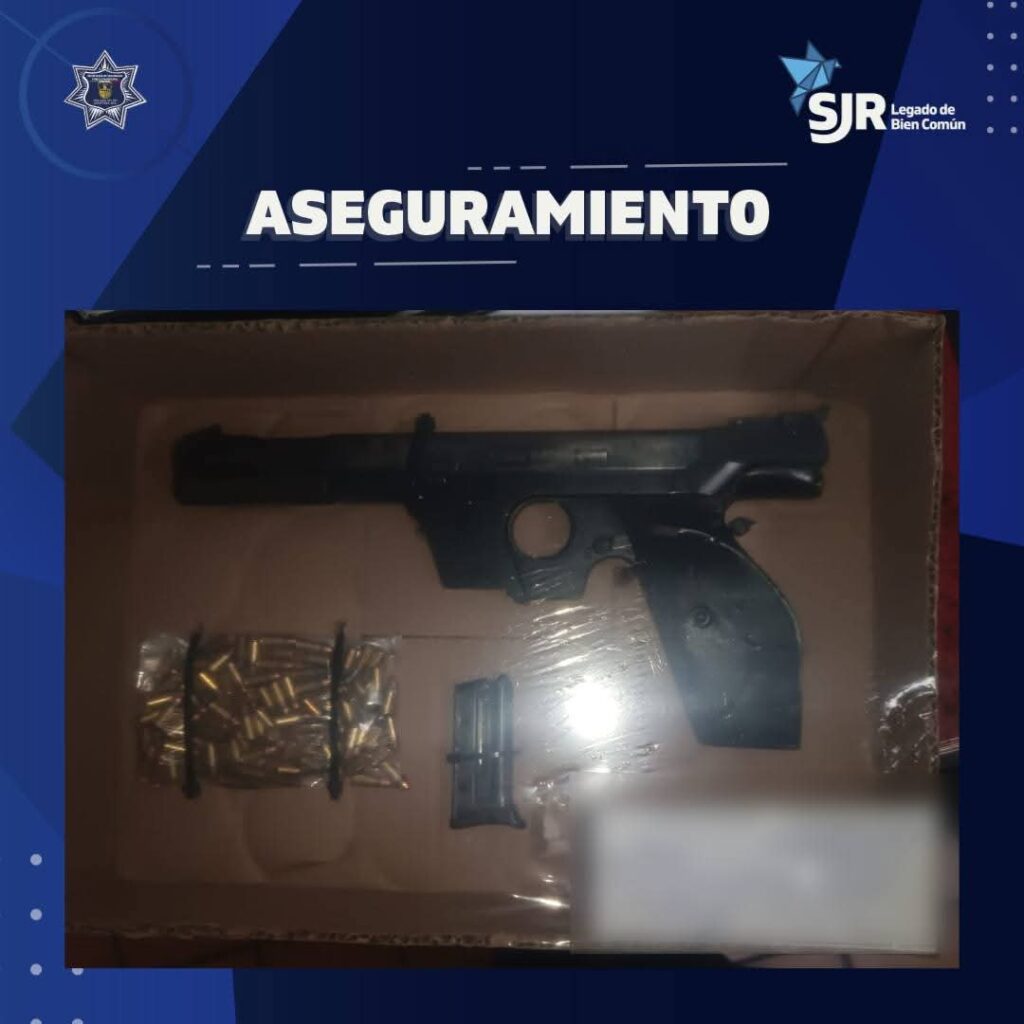 Detienen a hombre con arma