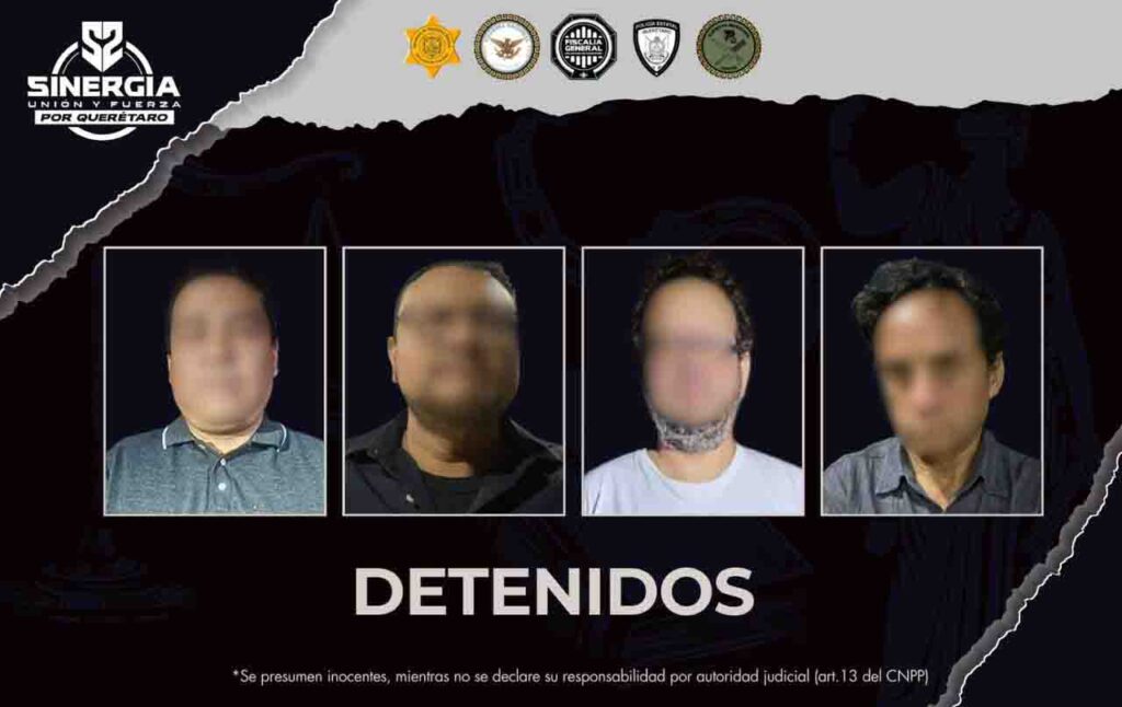 Sinergia detiene a cuatro en bares de Querétaro