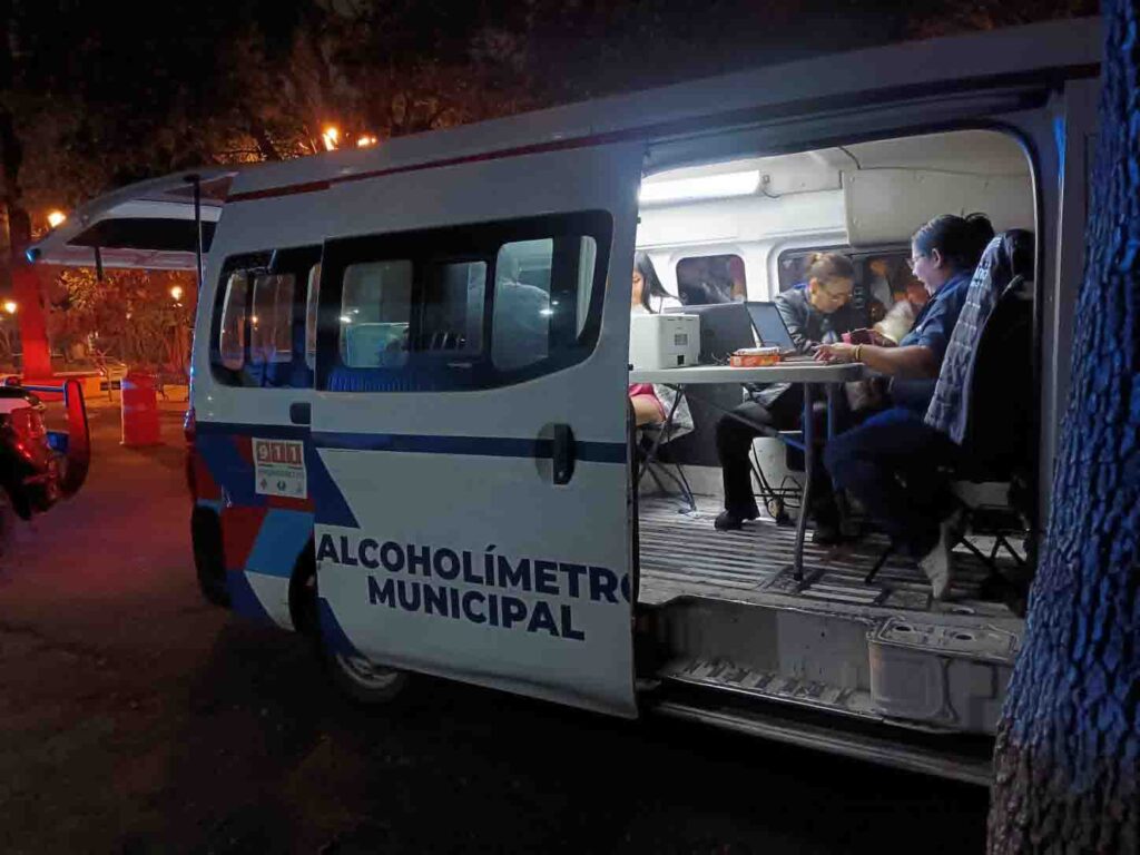 Reporte del operativo de alcoholimetría
