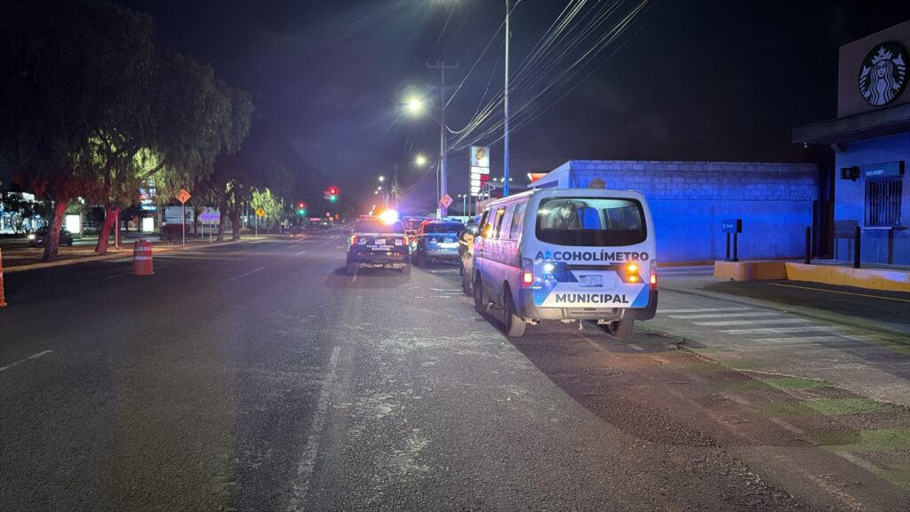 Reporte del operativo de alcoholimetría
