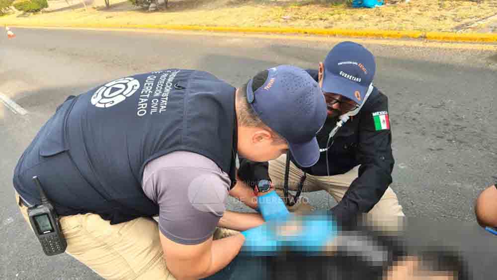Motociclista atropella a peatón en Puerta del Sol