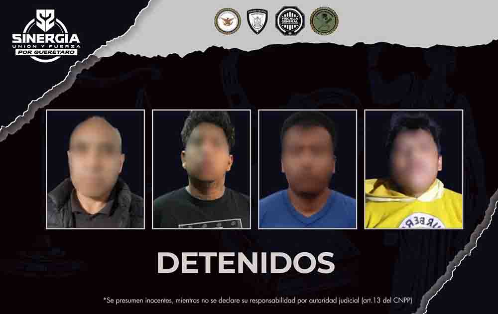 Cinco cateos simultáneos dejan cuatro detenidos