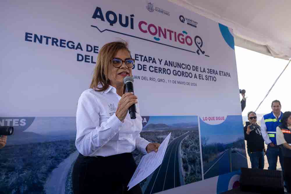 En el marco de la gira de trabajo realizada el municipio de San Juan del Río, el gobernador Mauricio Kuri encabezó la entrega de la segunda etapa del camino que conecta a Cerro Gordo con la comunidad de El Sitio, obra que contó con una inversión de 9.7 mdp y que beneficia de manera directa a cinco mil 253 habitantes de la zona al fortalecer la movilidad y la accesibilidad de la región.