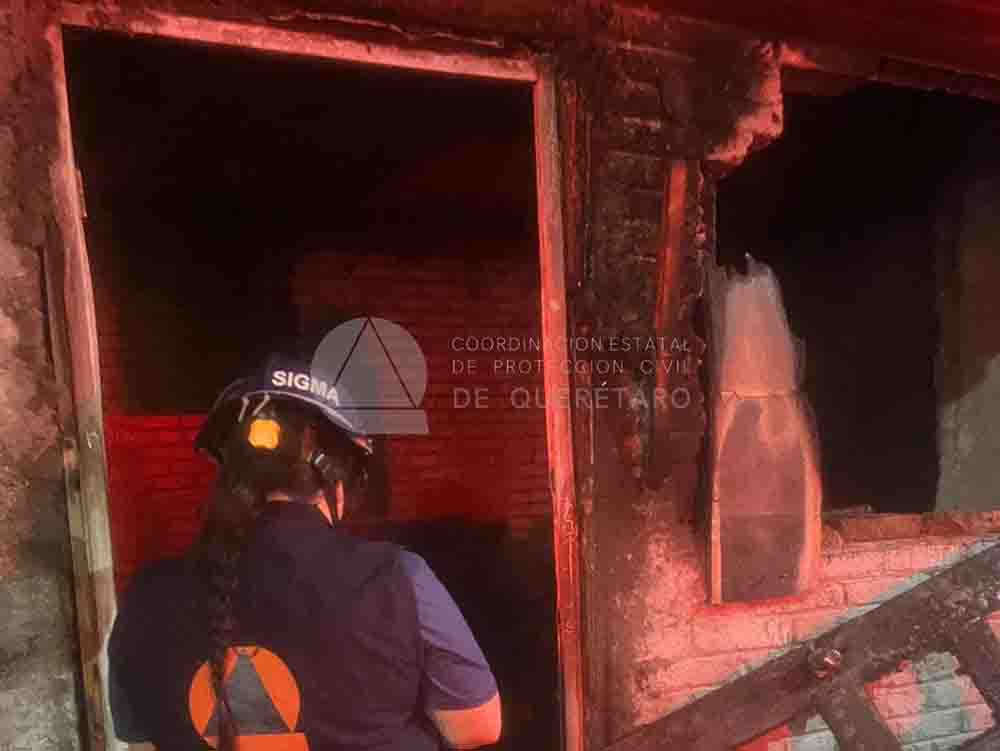 Incendio en vivienda abandonada alerta a la 5 de Febrero
