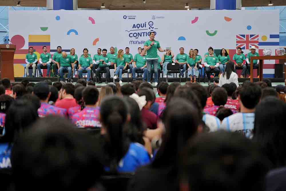 Acompaña Felifer Macías al gobernador en la inauguración de Aquí Contigo Mundial Joven 2026