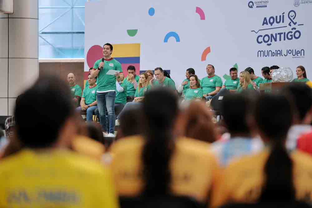 Acompaña Felifer Macías al gobernador en la inauguración de Aquí Contigo Mundial Joven 2026