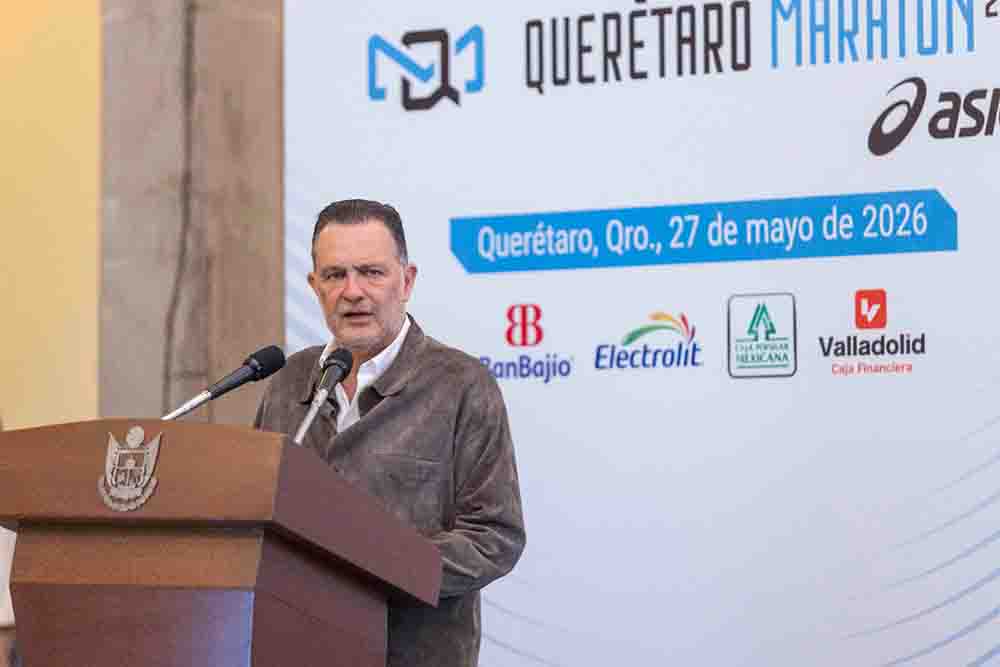 Presenta Mauricio Kuri la 16ª edición del Querétaro Maratón