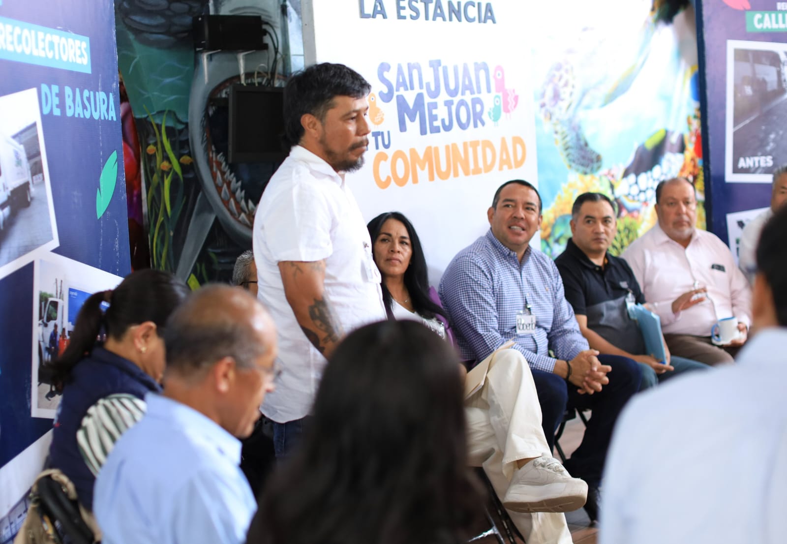 San Juan lleva apoyos y servicios a La Estancia