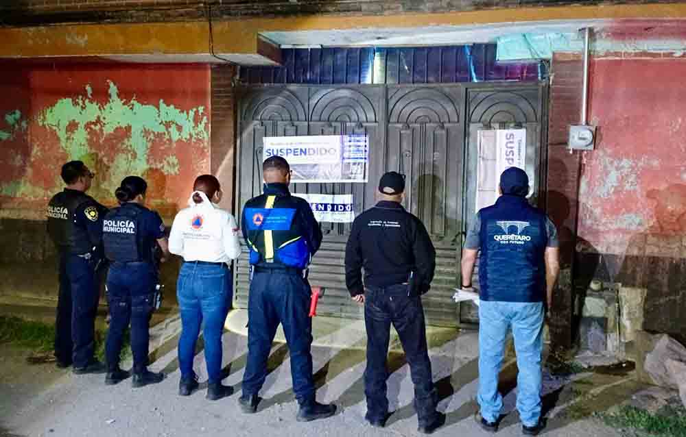 Municipio de Querétaro suspende fiesta clandestina con presencia de menores de edad en San Pedrito Peñuelas