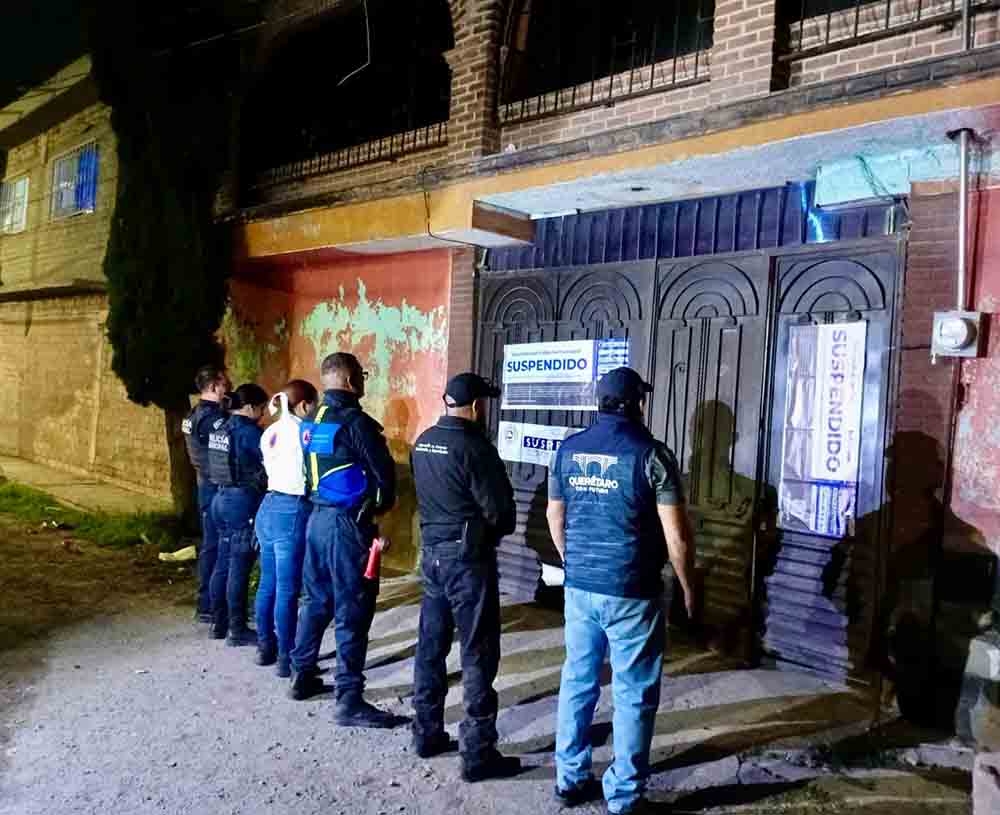 Municipio de Querétaro suspende fiesta clandestina con presencia de menores de edad en San Pedrito Peñuelas