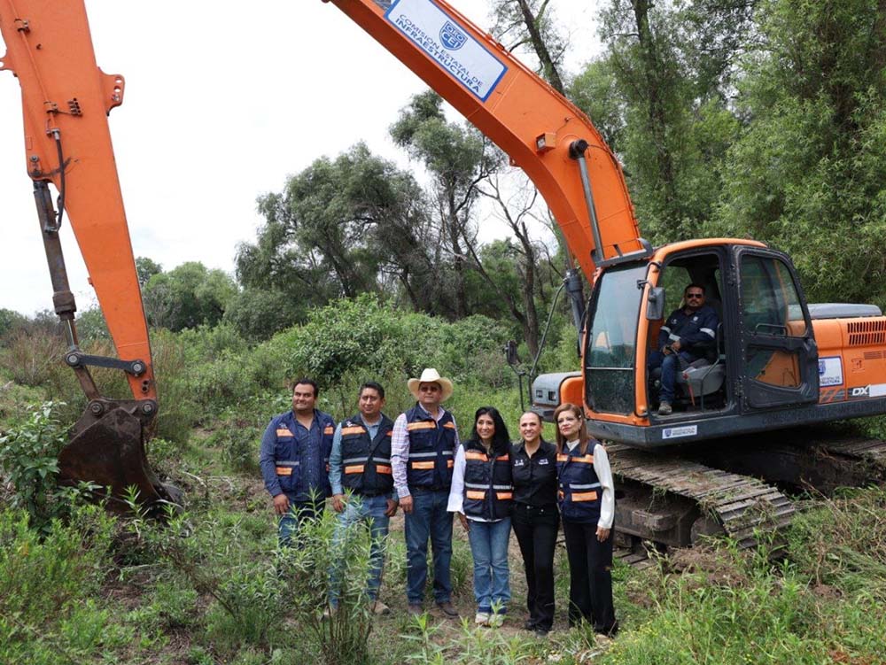 Desazolvan río San Juan para prevenir inundaciones