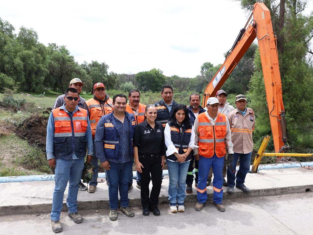 Desazolvan río San Juan para prevenir inundaciones