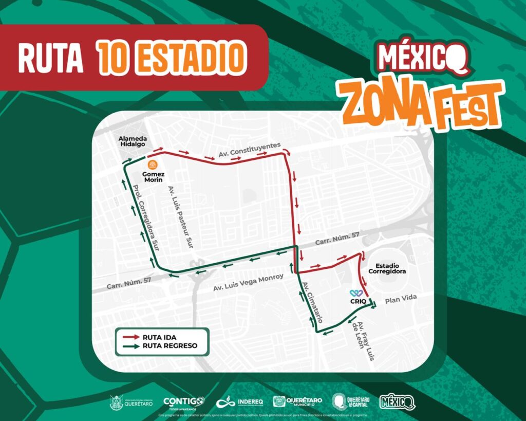 Transporte gratuito al México Zona Fest