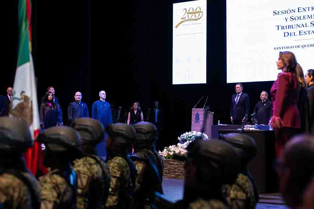 Reconoce Gobernador solidez institucional en el Bicentenario del Poder Judicial de Querétaro