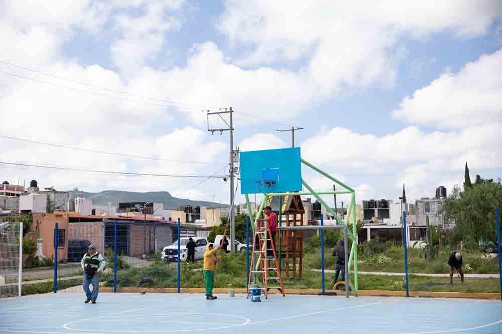 Rehabilitan Parque Valle Dorado I en zona Oriente