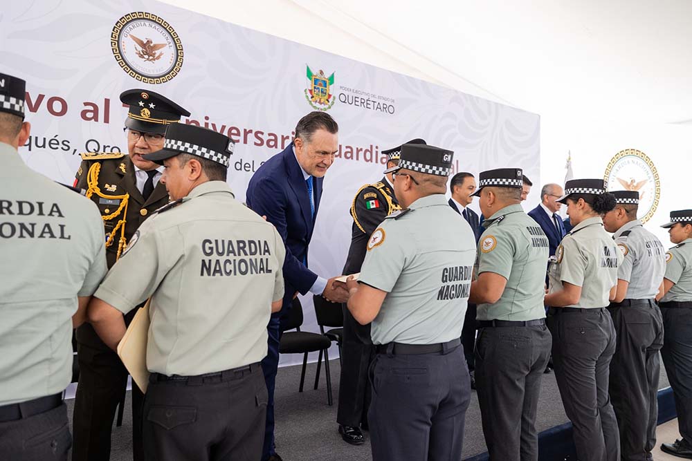 Kuri reconoce a la Guardia Nacional en Querétaro