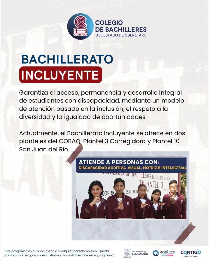 COBAQ ofrece cinco modalidades de bachillerato