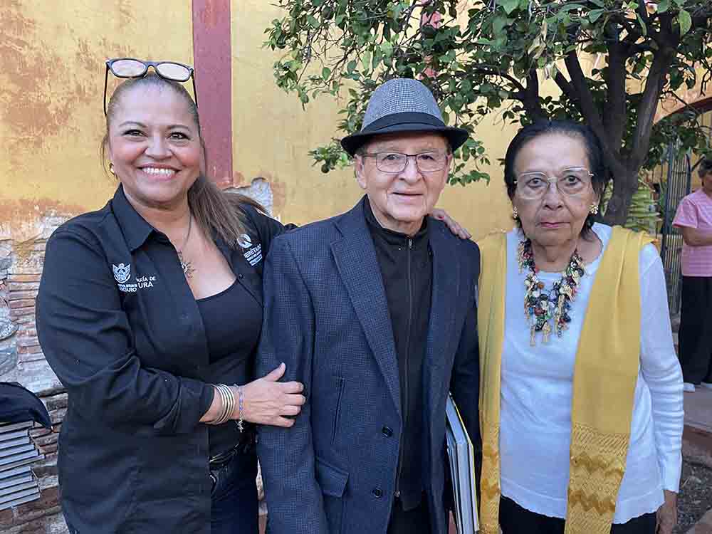 Aurora Zúñiga Sánchez durante el homenaje en Casa del Faldón